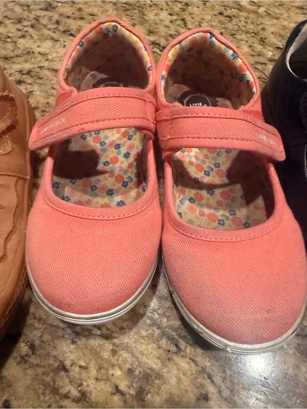 Kids Mary Jane Shoes - Pink, Black, Tan